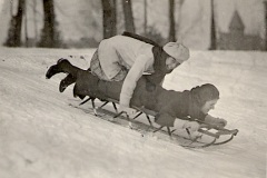 Sledding on Prospect Hill
