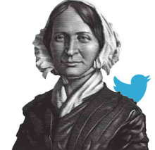 Mary Lyon with Twitter bird