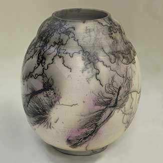 Blush Painting ceramic by Joan Libby Hawk