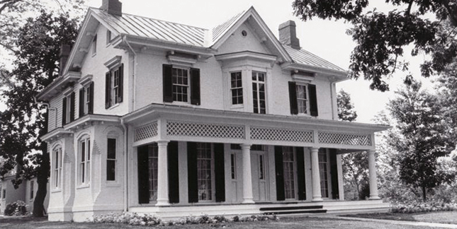 Cedar Hill, the Douglass family home in Washington, DC, in 1963. 