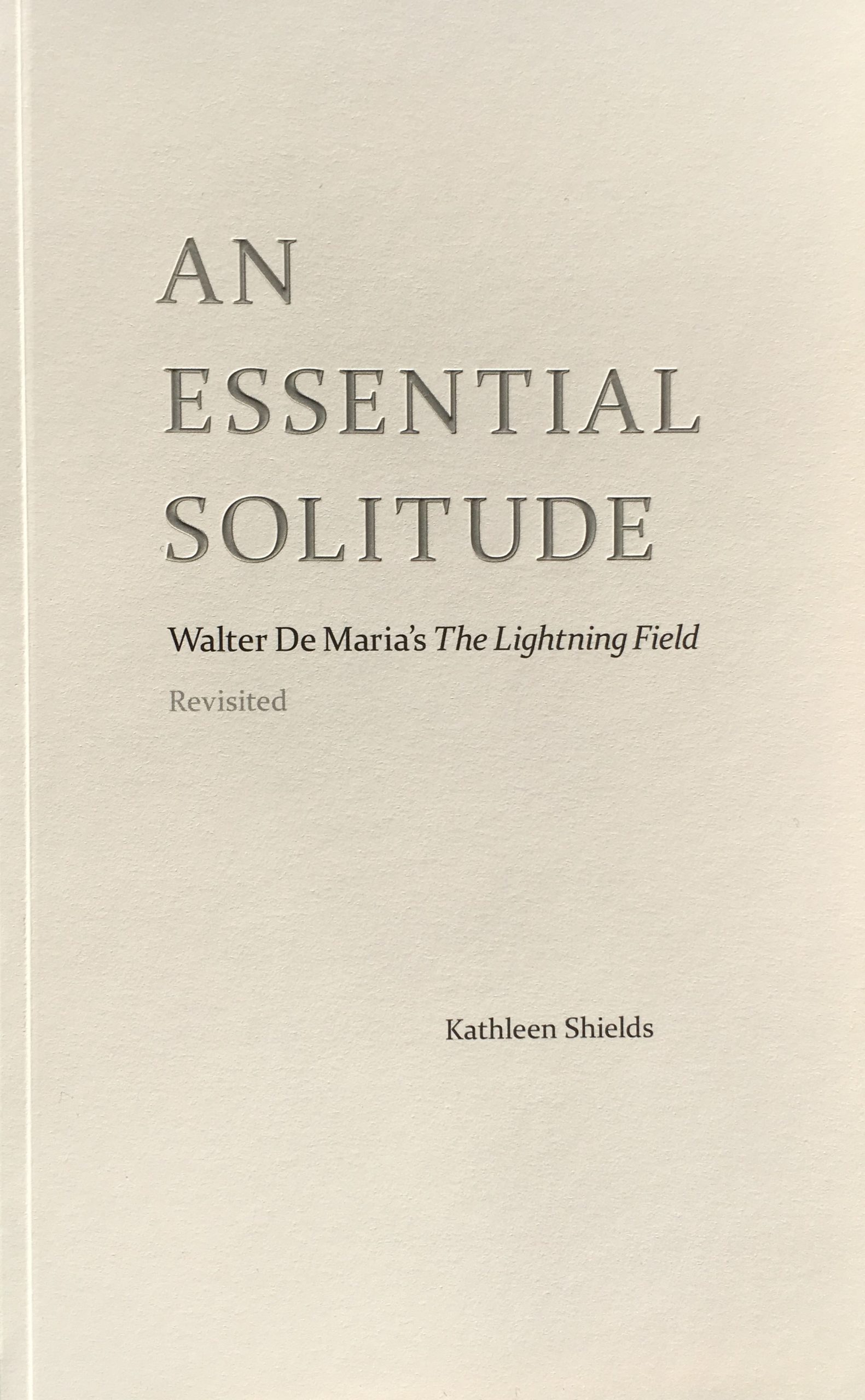 Cover of An Essential Solitude